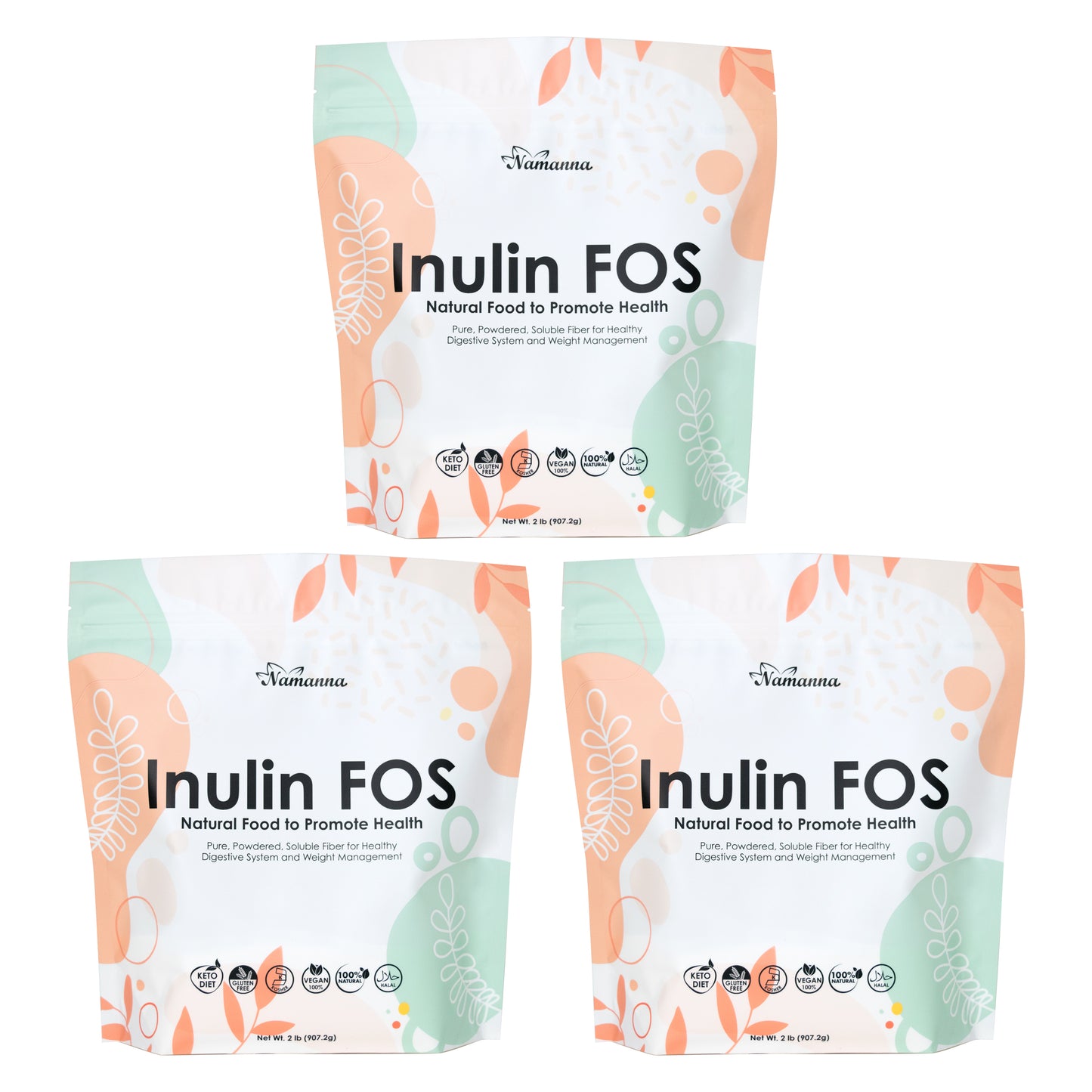 Pure Inulin FOS Powder 2lb